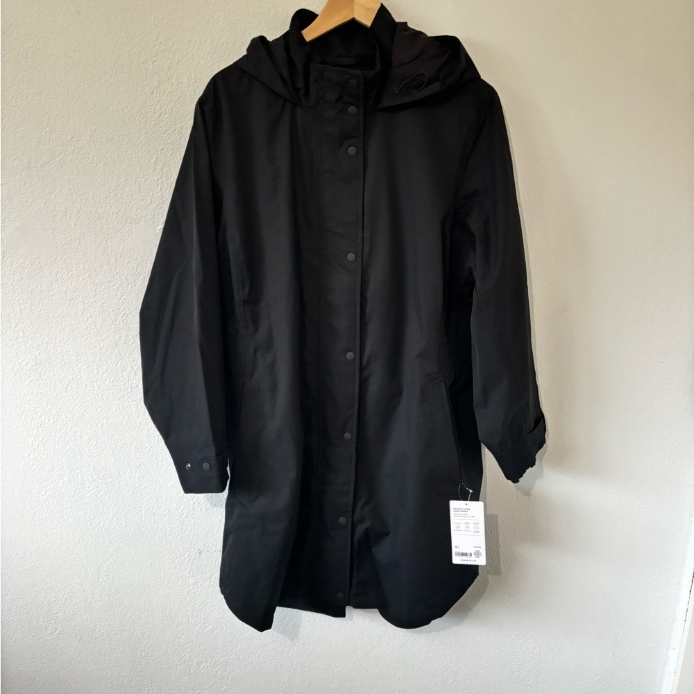 NWT Ahleta Black Rainout Sutro Long Trench